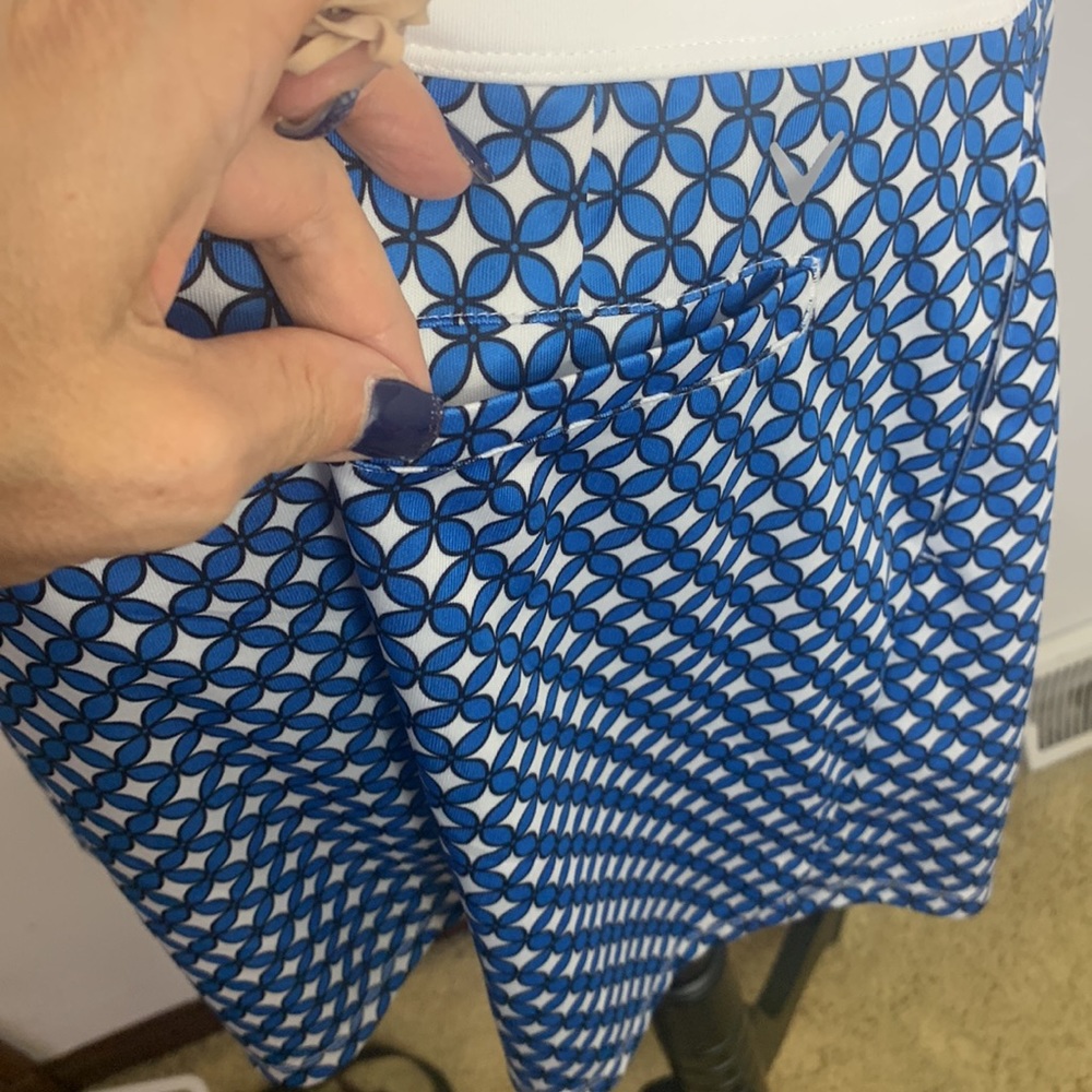 Callaway Golf NWT Blue Sea Star Pattern Golf Skort size Large - Picture 10 of 14